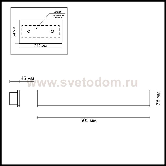 Настенный светильник Odeon light 3810/24WL STRAVI