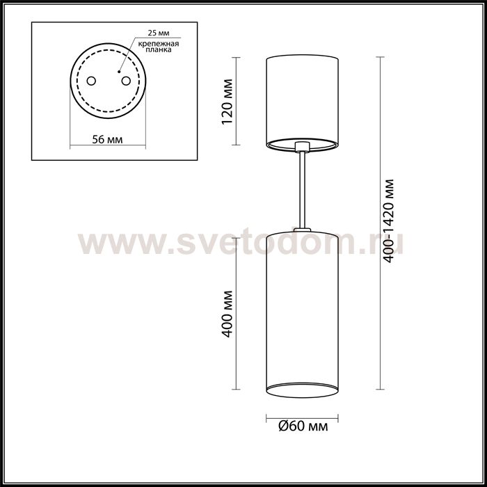 Накладной / подвесной 