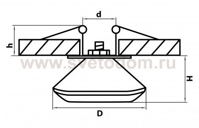 Светильник встраиваемый Lightstar 4033 ROSE