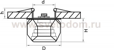 Светильник встраиваемый Lightstar 4060 Romb