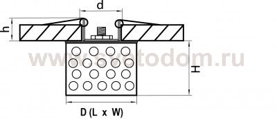 Светильник встраиваемый Lightstar 4160 Bolla