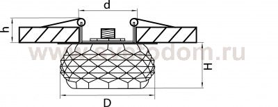 Светильник встраиваемый Lightstar 4252 Cesare