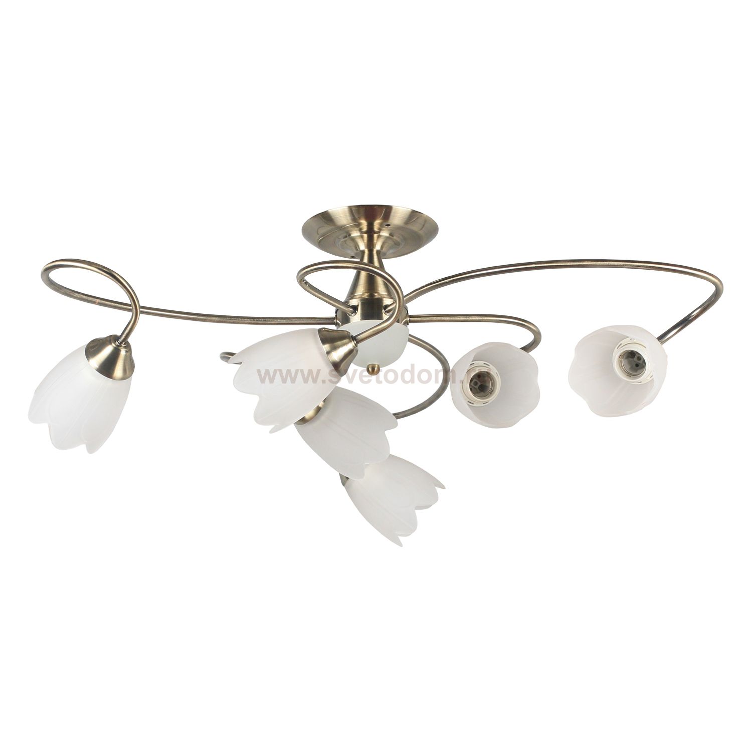 Люстра современная Экономсвет 004/3+3AB WT