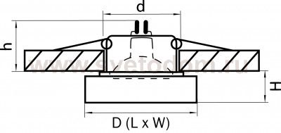 Светильник встраиваемый Lightstar 6124 Lui