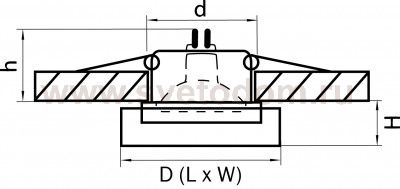 Светильник встраиваемый Lightstar 6144 Lui mini