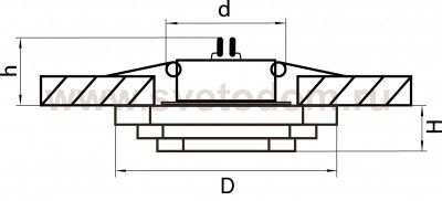 Светильник встраиваемый Lightstar 6411 Medusa