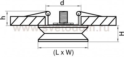Светильник встраиваемый Lightstar 6640 FLOP