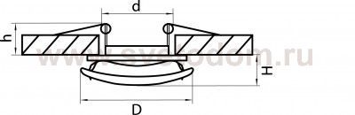 Светильник встраиваемый Lightstar 9314 VELA