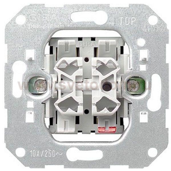 Gira Мех Выключатель 2-клавишный (G010500)