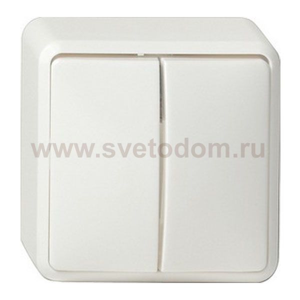 Gira Бел Выключатель двуклавишный 10А IP20 (G010513)