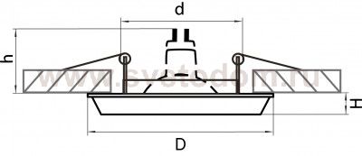 Светильник встраиваемый Lightstar 11111 Antico