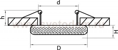 Светильник встраиваемый Lightstar 11997 Miriade