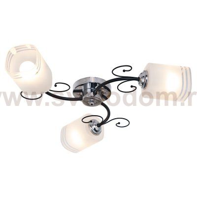 Светильник ЭкономСвет 013/3CR+BK WT