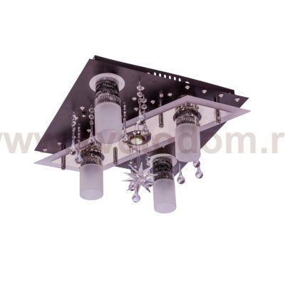 Потолочный светильник Экономсвет 0163/4+1BK+WT RC WTLED