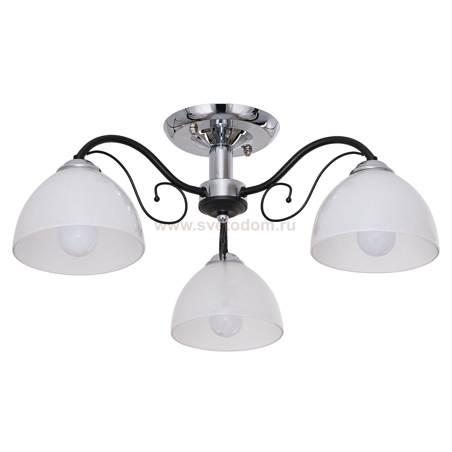 Потолочный светильник Экономсвет 018D/3CR+BK WT