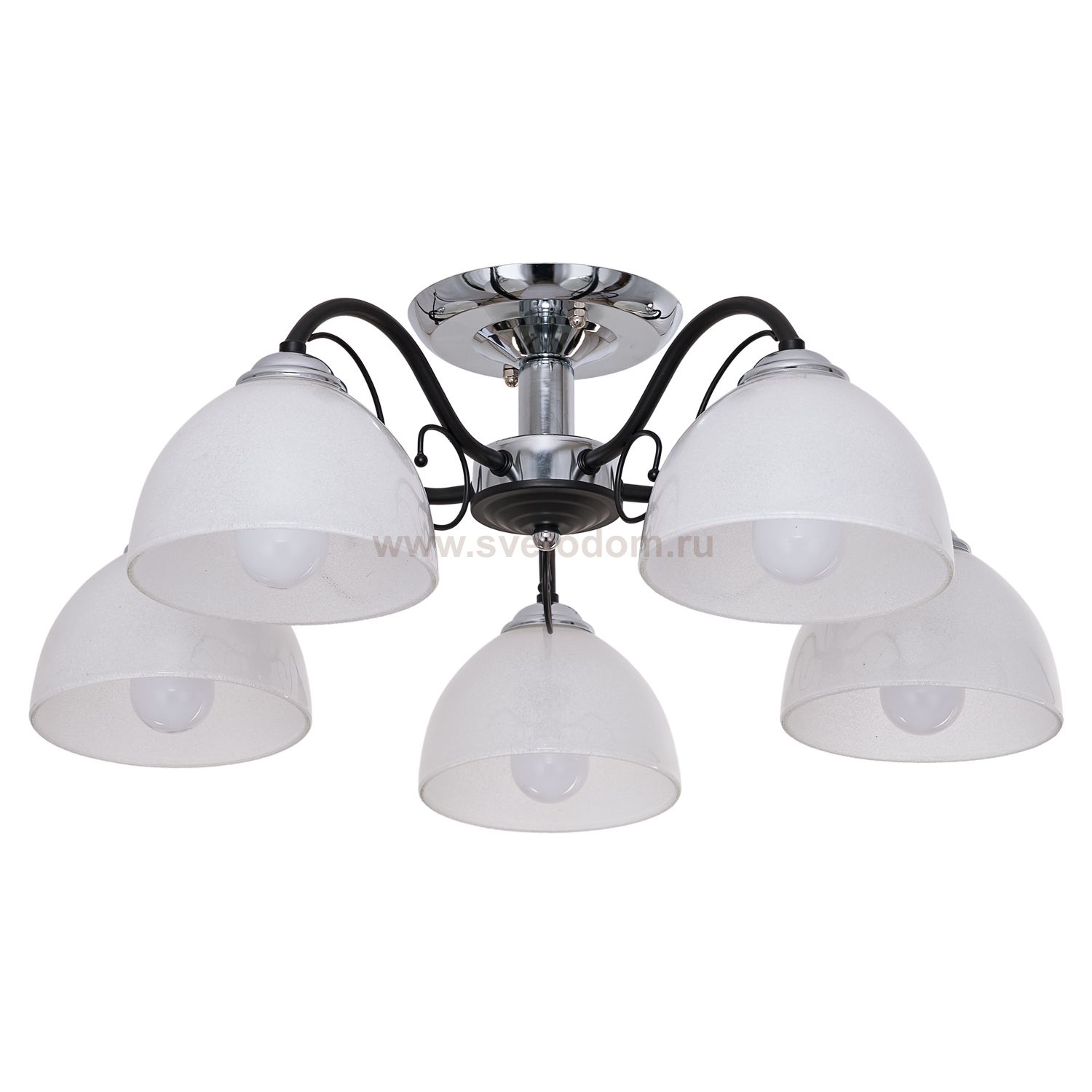Потолочный светильник Экономсвет 018D/5CR+BK WT