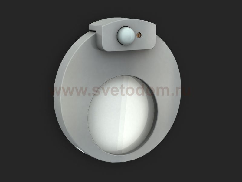 Zamel Светильник MUNA Алюминий/Тепл.бел. в монт.коробку, 14V DC с датчиком движения (02-212-12)