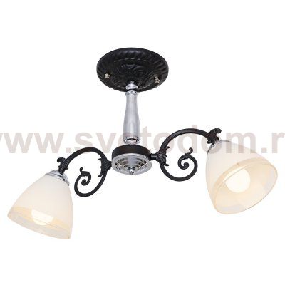 Потолочный светильник Экономсвет 020/2CR+BK WT