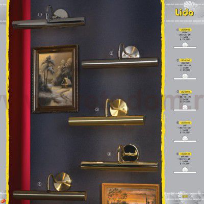 Светильник настенный для картин 350мм Lussole LSQ-0211-02 LIDO никель