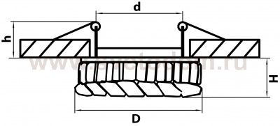 Светильник встраиваемый Lightstar 30402 Rocco