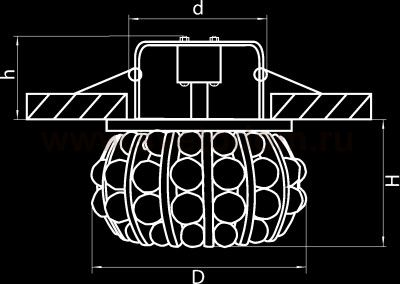 Светильник Lightstar 030704-G9 MONILE