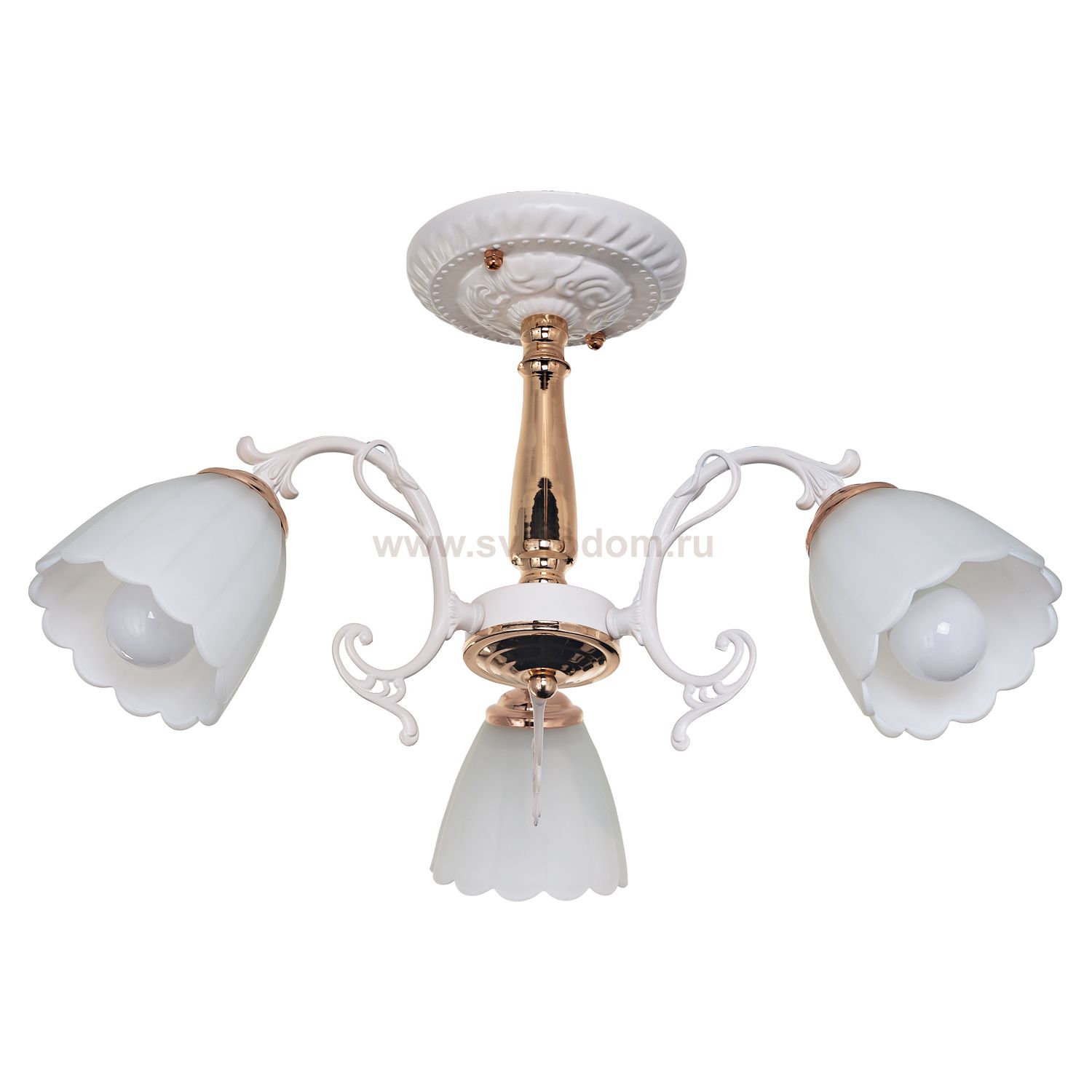 Потолочный светильник Экономсвет 036/3FGD+WT WT