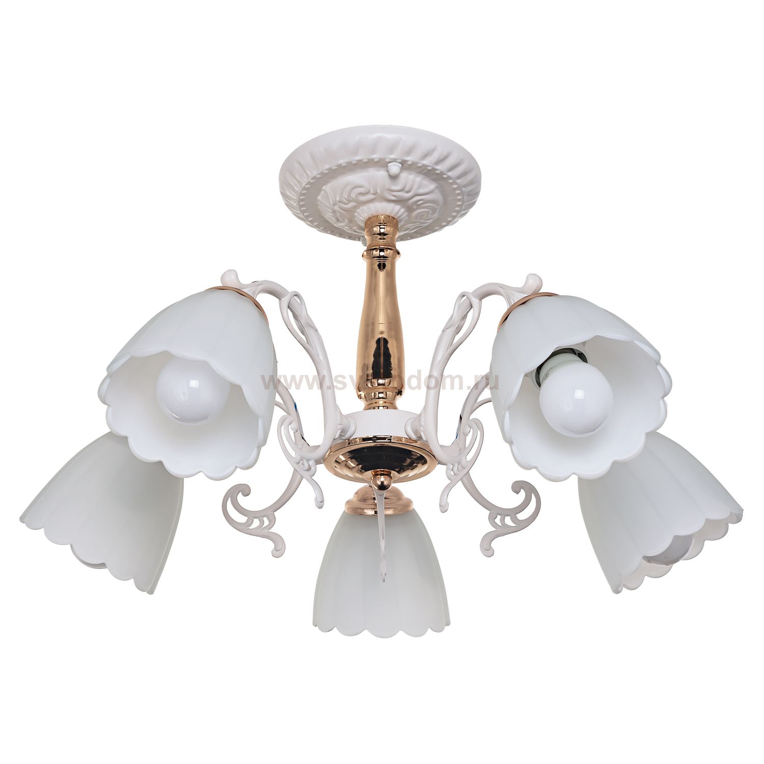 Потолочный светильник Экономсвет 036/5FGD+WT WT