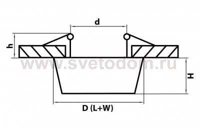 Светильник встраиваемый Lightstar 41024 Extra