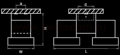 Светильник точечный накладной Lightstar 51036 Illumo X2