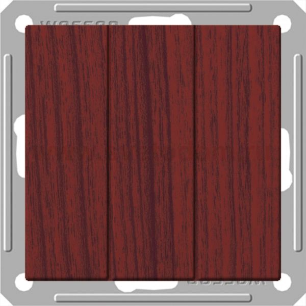 Выключатель Wessen 59 с/у без рамки 3КЛ. (250В, 16АХ) мореный дуб (VS0516-351-9-86)