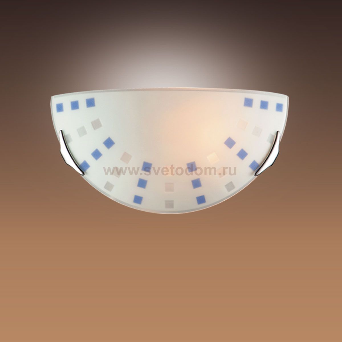 Светильник Сонекс 064 хром Quadro blue