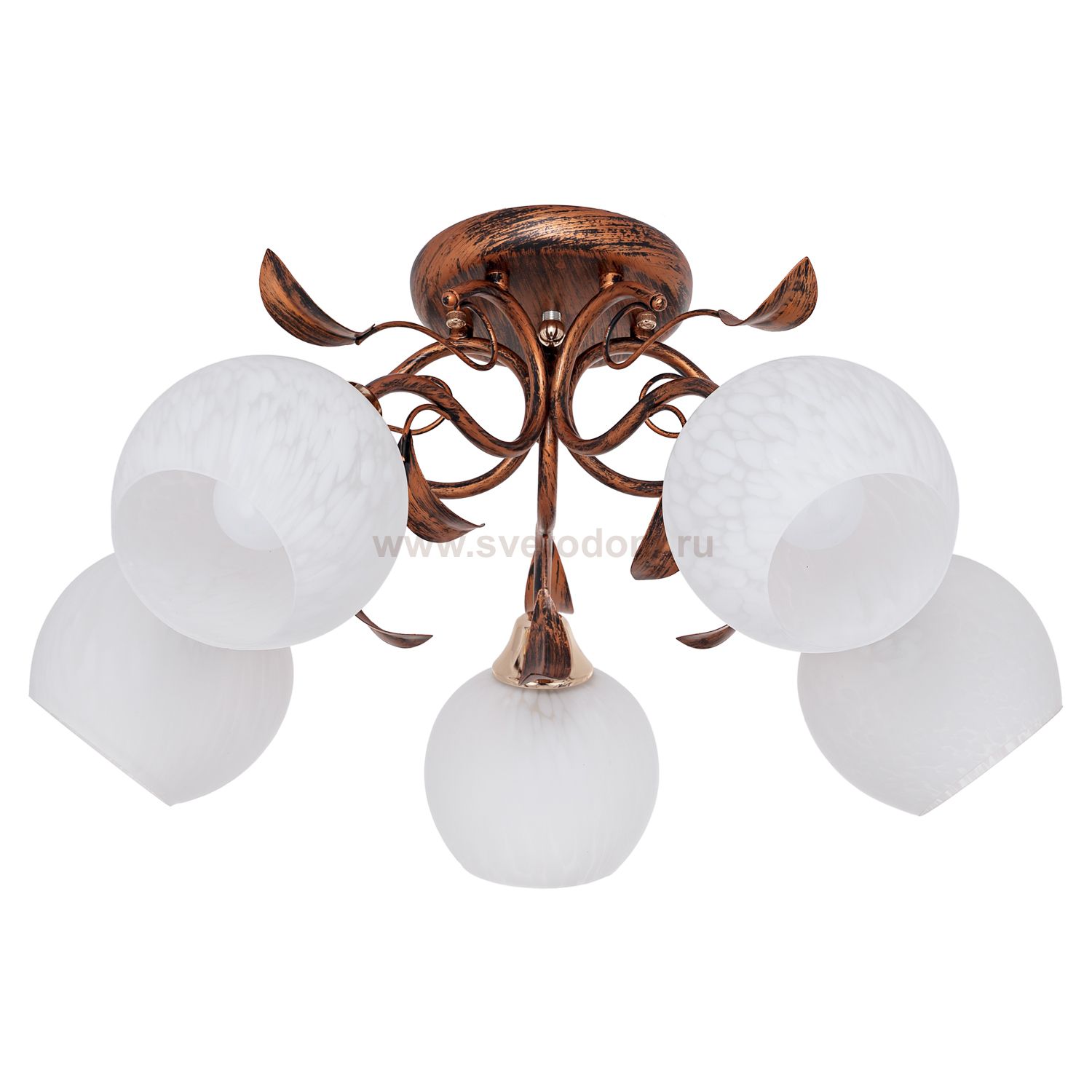 Люстра классическая Экономсвет 0677W/5FGD+BR WT