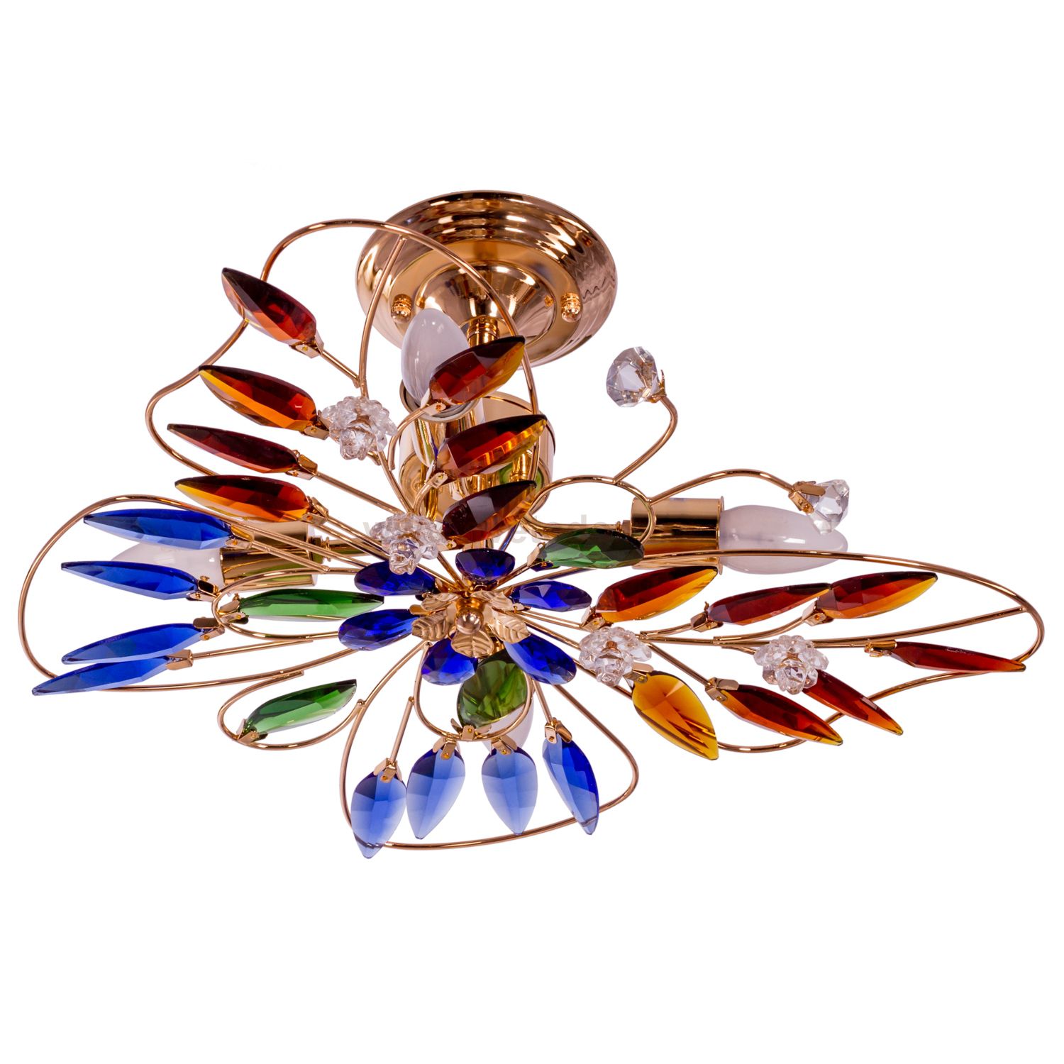 Люстра с хрусталем Экономсвет 0683W/4FGD MIX