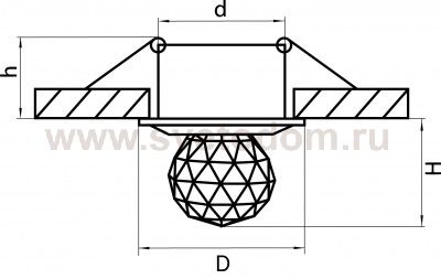 Светильник точечный встраиваемый диодный Lightstar 70114 Astra