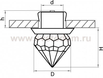 Светильник точечный встраиваемый диодный Lightstar 70162 Astra