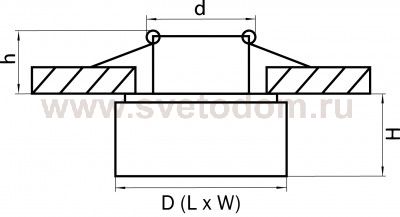 Светильник точечный встраиваемый диодный Lightstar 70244 Artico