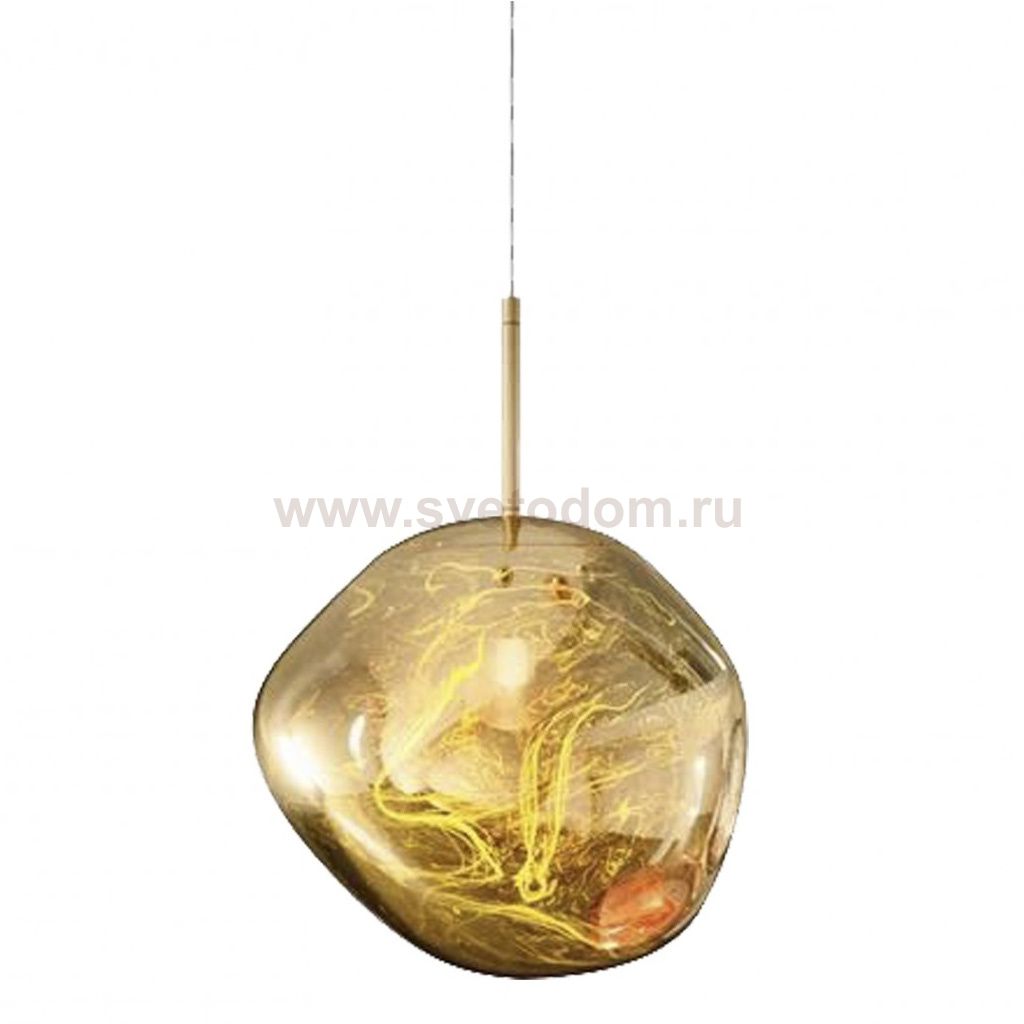Подвес акриловый ПЕЙТО золотой d30 h100 E27 1*40W Kink light 07510-2А,33