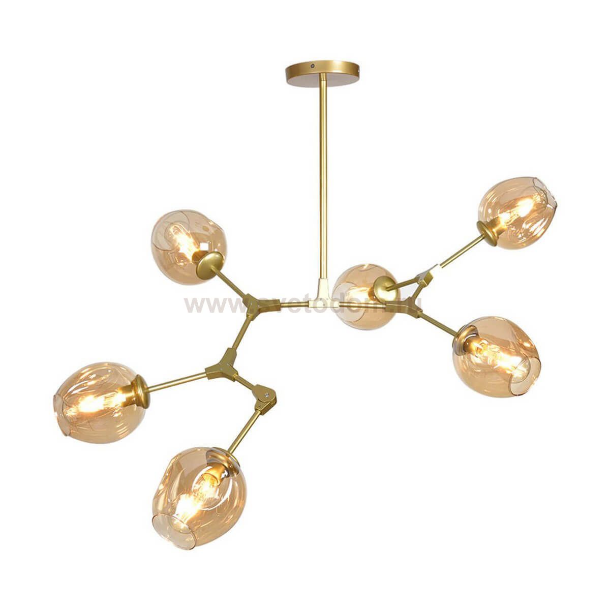 Люстра НИССА золото w115*80 h45 E27 6*40W Kink light 07512-6,33