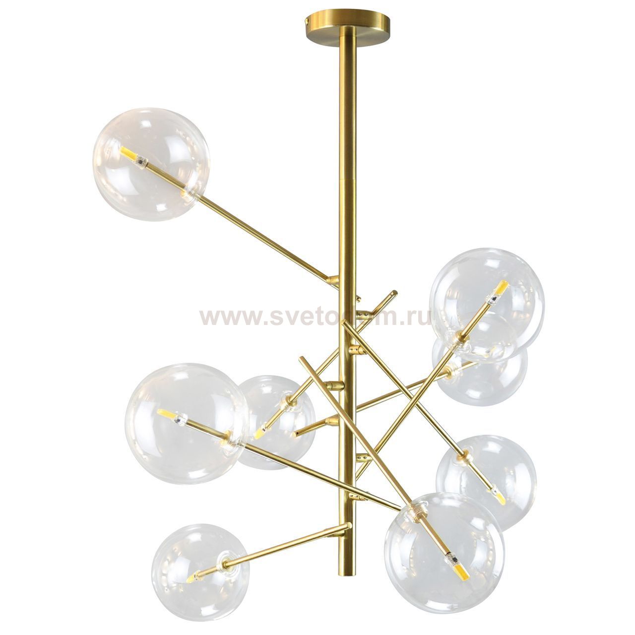 Люстра ДЖЕТА бронза d70 h90 G4 40w(Led лампы в комплекте) Kink light 07516-8,20