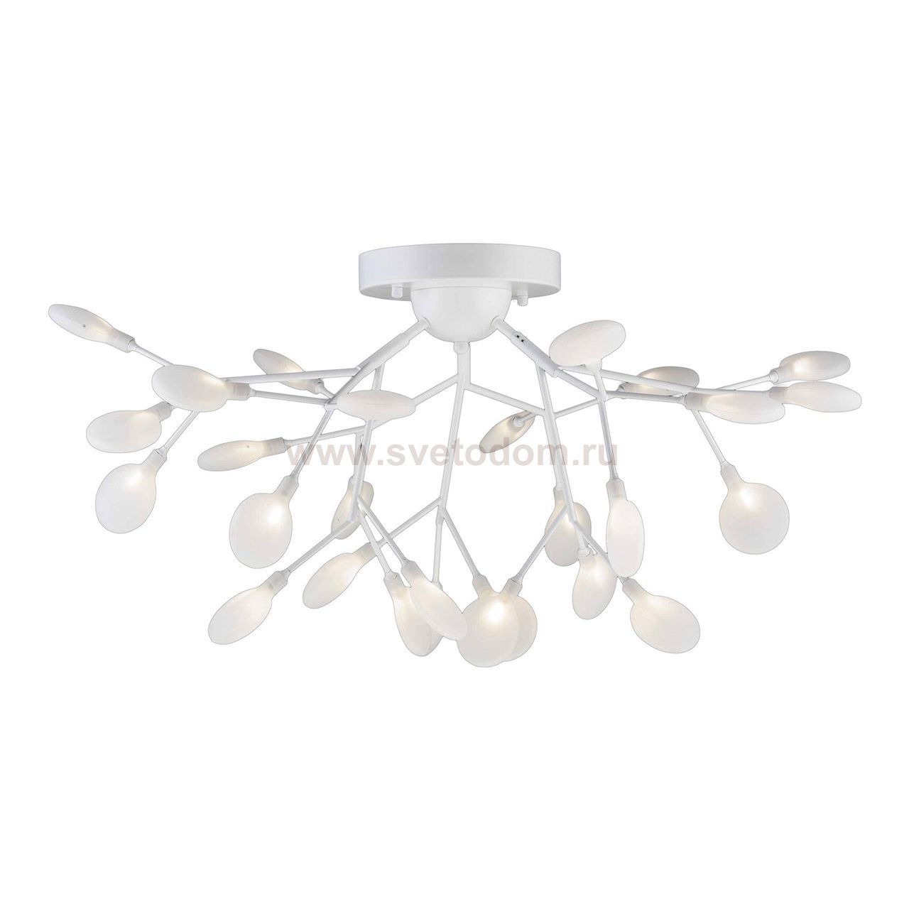 Светильник потолочный ВЕТТА белая d70 h55 G4 54W (Led лампы в комплекте, 4000K) Kink light 07521-27,01