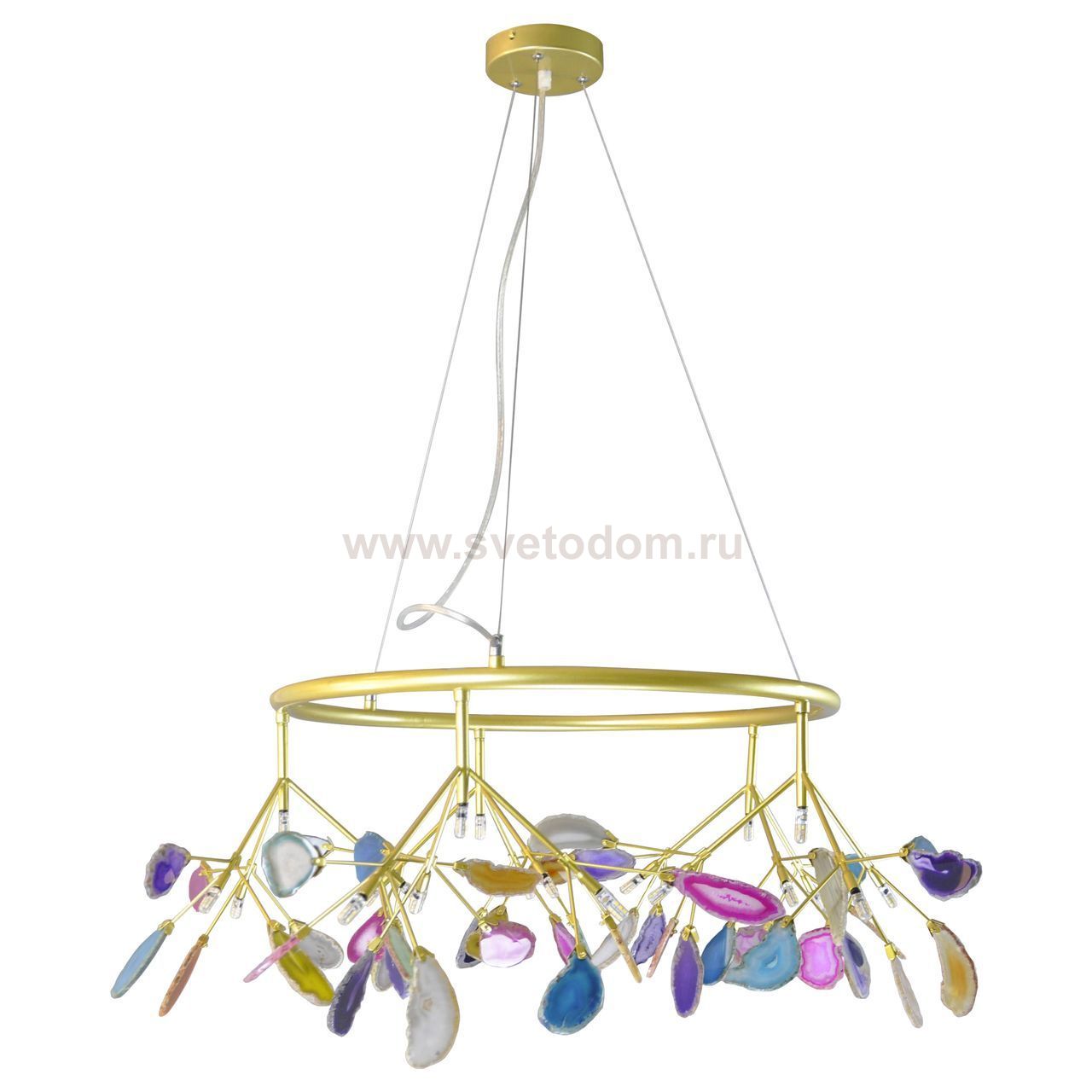 Люстра ЮМИС золото d88 h50 G4 60W (Led лампы в комплекте) Kink light 07523-20A