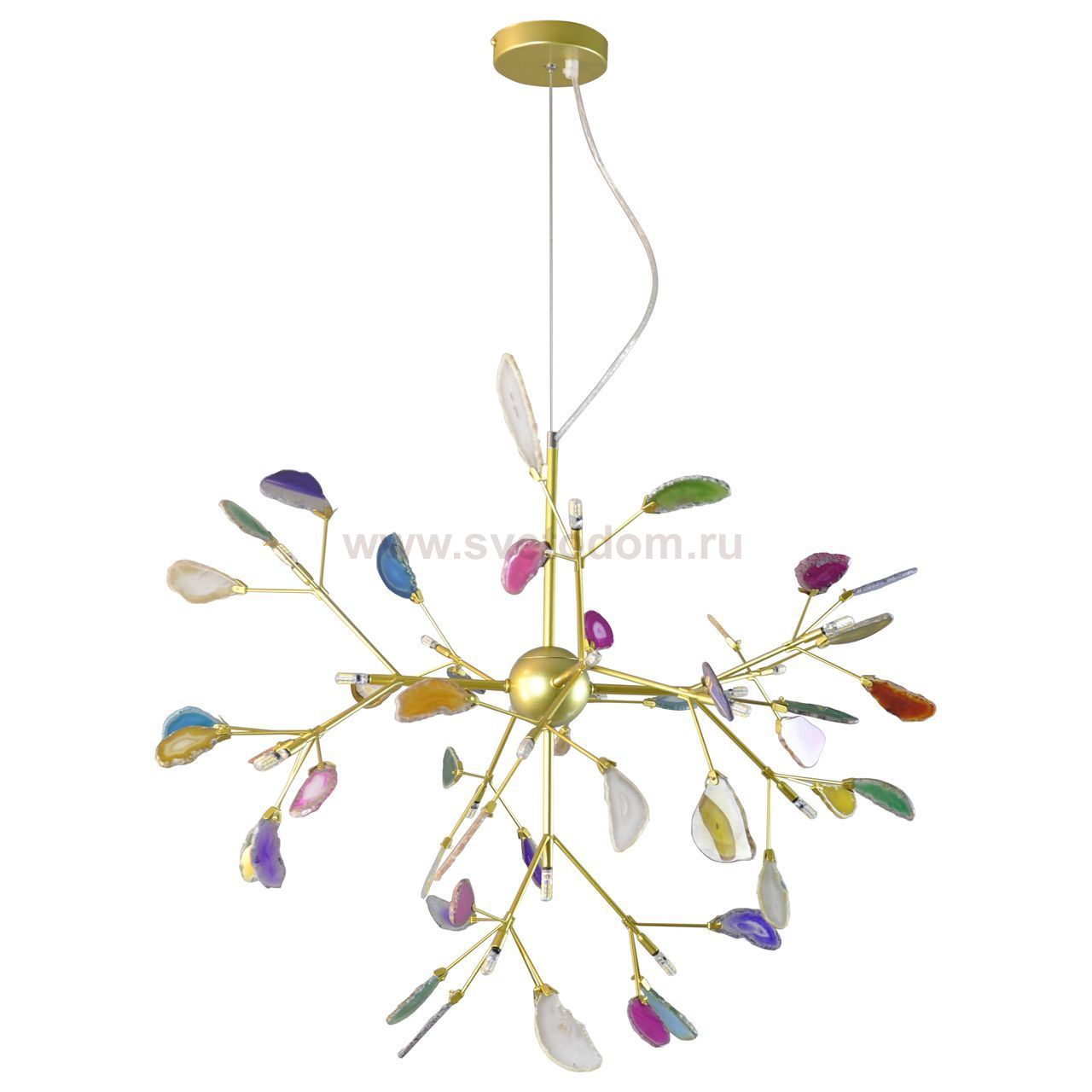 Люстра ЮМИС золото d78 h55 G4 60W (Led) (лампами не комплектуется) Kink light 07523-20