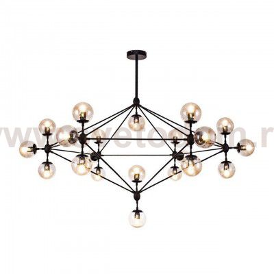 Люстра МОДИ черная w170*90 h100/120 E27 21*40W Kink light 07535-21,19