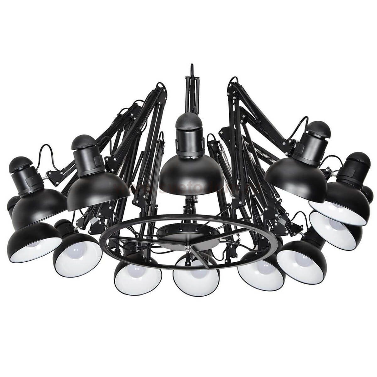 Люстра МОРЕНО черная d50-200 h110 E27 12*40W Kink light 07558-12