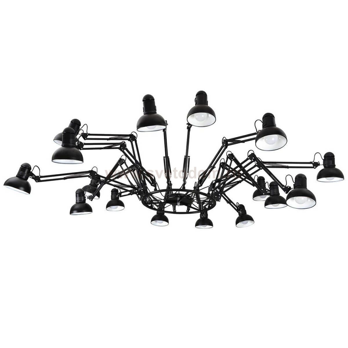 Люстра МОРЕНО черная d50-200 h110 E27 16*40W Kink light 07558-16