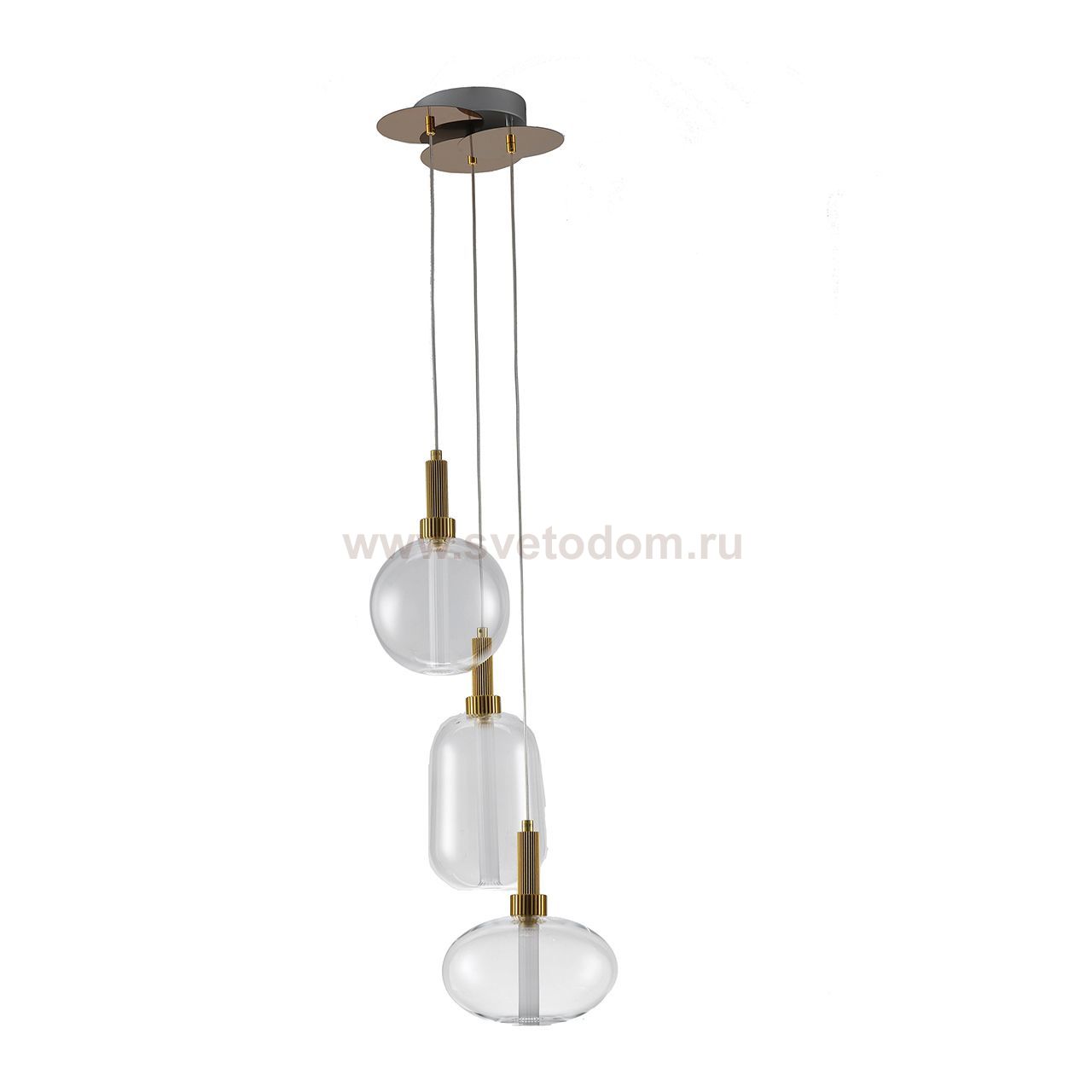 Подвес КАСЛА прозрачный d35 h120 Led 3*5W Kink light 07570-3A,21