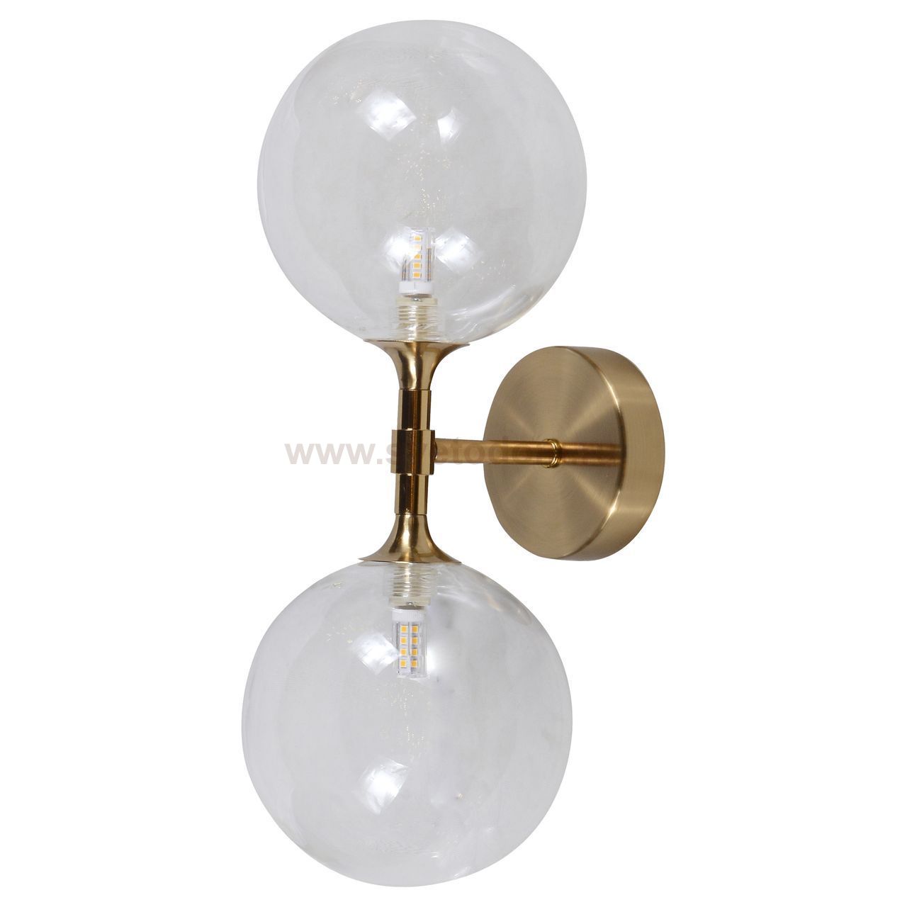 Светильник бра КИАРА бронза w38*15 h13 E14 2*5W диаметр плафонов 15см Kink light 07603-2 E14