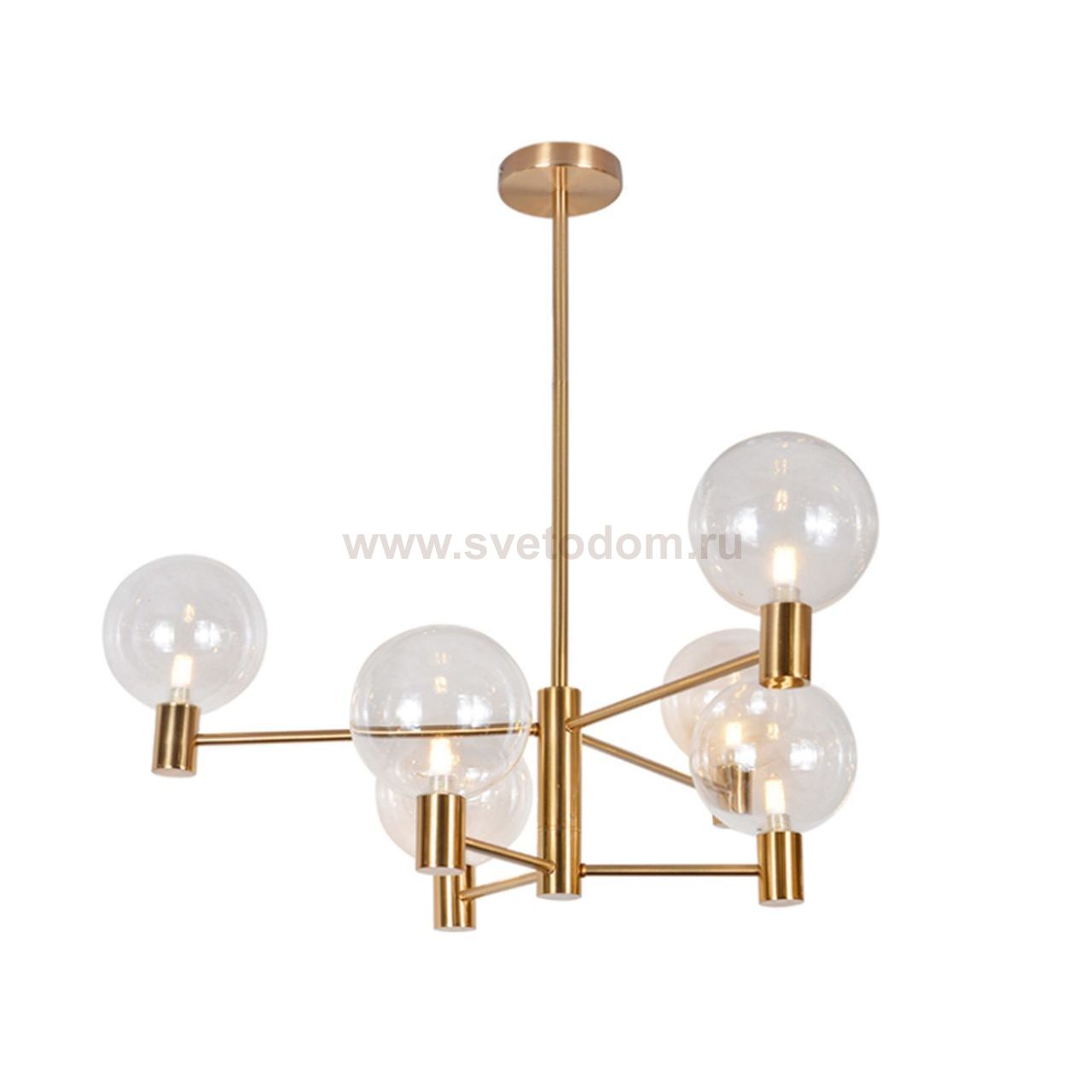 Люстра Киара бронза, диаметр плафонов 15 см d72 h72 E14 6*5W Kink light 07603-6S E14