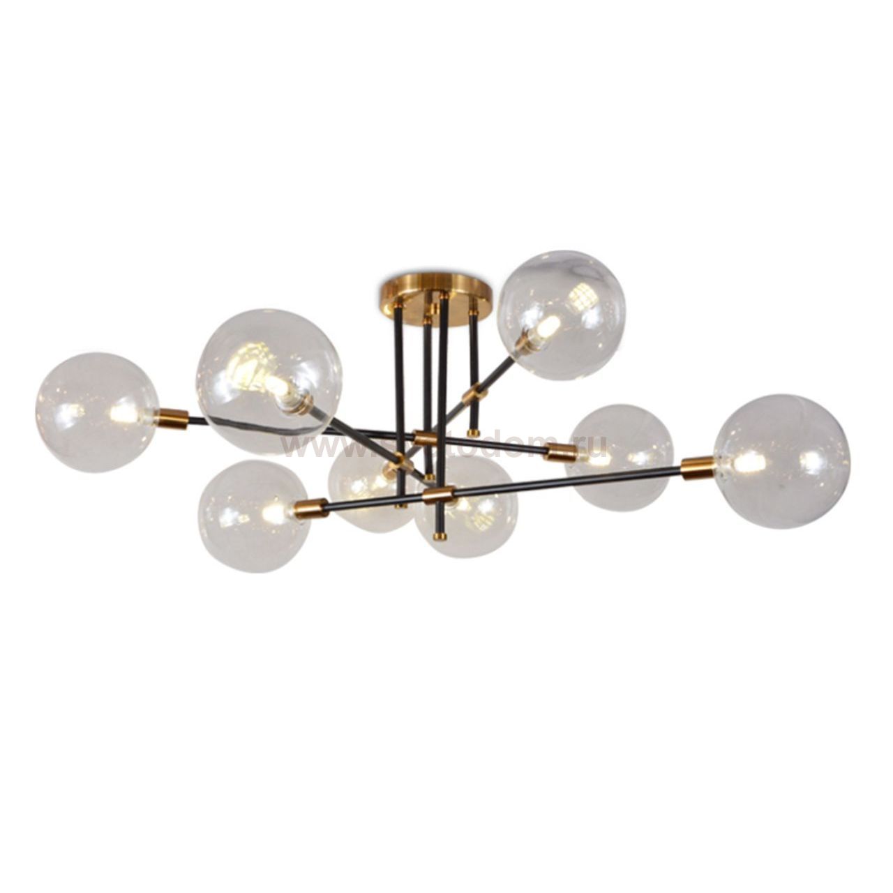 Люстра КИАРА бронза h-34 d-91 E14 1*5W диаметр плафона 15см Kink light 07604-8 E14