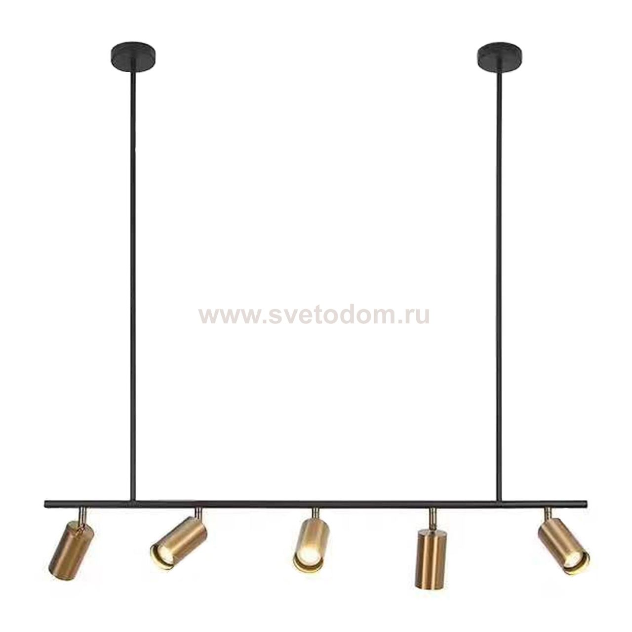 Светильник Кайко черный/бронза w120*15 h110 Gu10 5*10W Kink light 07615-5